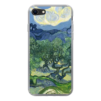 Produktbild von MuchoWow® Handyhülle Schutzhülle Hülle für iPhone SE 2022 Die Olivenbäume - Vincent van Gogh Silikon Softcase Handy Hülle - Schutzhülle