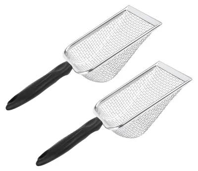 Immagine prodotto di Solidchoice - Set di 2 setacci da giardino in acciaio inossidabile con manico