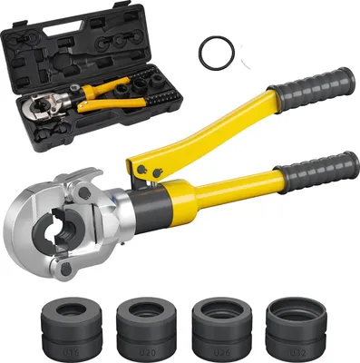 Obrázek produktu pro Hydraulické lisovací kleště na trubky, robustní konstrukce, ergonomický design, U16/20/25/32