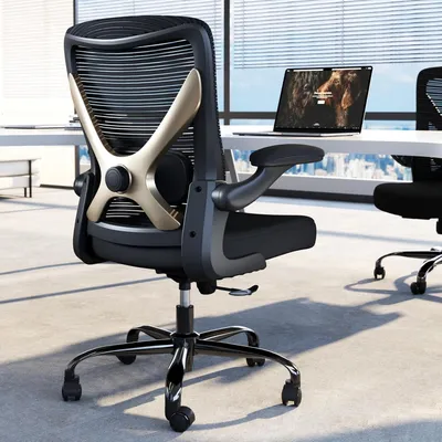 Immagine prodotto di Sedia ergonomica da ufficio - Sedia da computer - Sedia da gaming - Sedia da ufficio con supporto lombare - Sedia da ufficio con schienale a rete