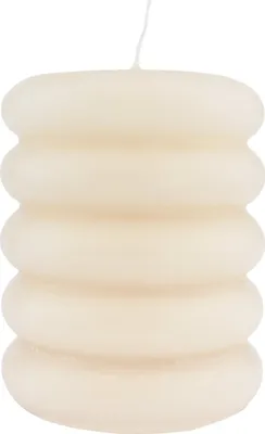 Produktbild von Stumpenkerzen "Sculptura" Creme, 110 x Ø 90 mm, 4 Stück, Weihnachtskerzen, Adventskerzen-Set