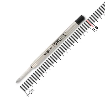 Produktbild von Internationale Großraummine, hochwertig, Metallgehäuse, Strichstärke M, Schreibfarbe schwarz, dokumentenecht, ISO 12757-2 G2, Inhalt: 1 Stück