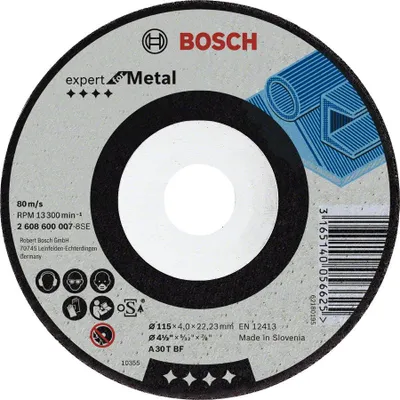 Image de Meule EXPERT à ébarber BOSCH - Ø115 x 6.0 mm - 2608600218