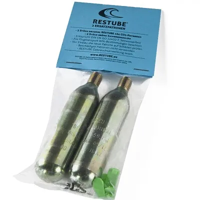 Produktbild von RESTUBE Originální náhradní kazety CO2 16g pro nafukovací bezpečnostní systém 2ks.