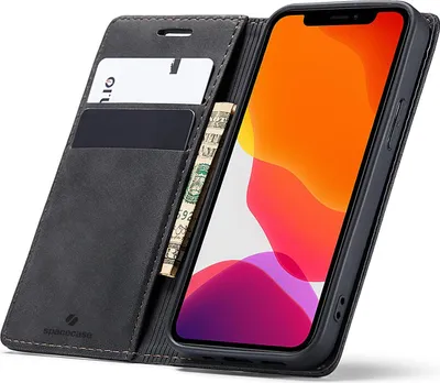 Immagine prodotto di Custodia telefonica con patta SPACECASE Wallet per iPhone 12/12 Pro Nero