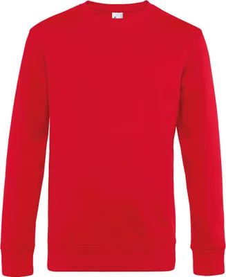 Produktbild von B&C Herren Sweatshirt Pullover Rundhalsshirt Sweater Langarmshirt Warm, Größe:M, Farbe:Rot