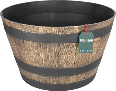 Image de KOTARBAU® Pot de fleurs décoratif Bol doré imitation bois ⌀ 51 cm
