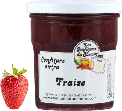 Obrázok produktu pre Les Confitures du Climont Jahodový džem Extra - ručná výroba 350g