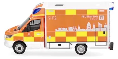 Produktbild von Herpa MB Sprinter 18 RTW Fahrtec RTW Feuerwehr Leipzig 962261