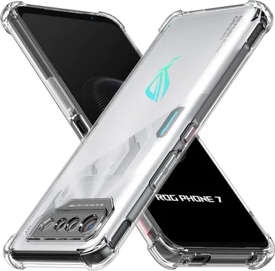 Image de Housse pour Asus ROG Phone 7/7 Ultimate Housse souple transparente pour téléphone portable avec coins renforcés Bumper Housse