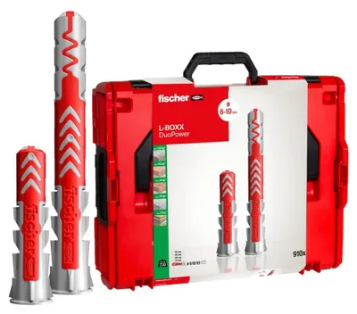 Immagine prodotto di fischer 558627 fischer L-Boxx 102 DuoPower 558627 Betondübel-Sortiment, 910 St.