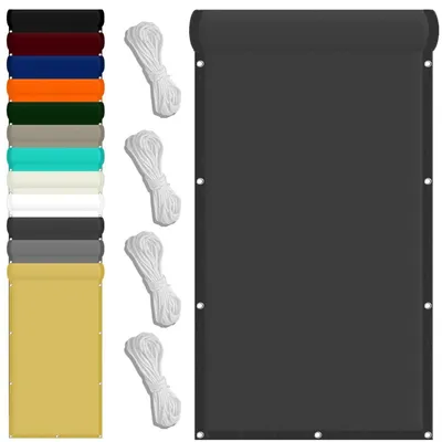 Immagine prodotto di Tenda da sole in poliestere, 70 x 300 cm, protezione dal vento e dai raggi UV, colore grigio