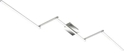 Image de Plafonnier LED BRILONER LEUCHTEN STAFF, 28 W, 2800 lm, IP20, alu-chrome, métal-plastique, 227,2 x 12 x 5 cm