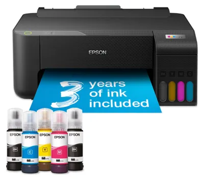Image de Imprimante couleur CISS Epson EcoTank L1230, A4, USB, noir