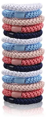 Immagine prodotto di 15 elastici per capelli in cotone, morbidi ed elastici
