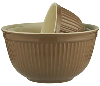 Produktbild von IB Laursen Schalensatz Mynte HAZELNUT Braun 3er Set Keramik Schüsseln Geschirr