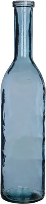 Image de Mica Decorations Vase Rioja - 18x18x75 cm - Verre - Bleu