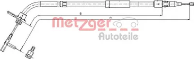 Immagine prodotto di Cavo del freno di stazionamento, posteriore destro METZGER per MERCEDES A-CLASS (W169)