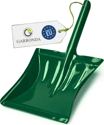 Produktbild von Garronda Metall Kehrichtschaufel Kehrschaufel Handschaufel mit Griff (Grün)