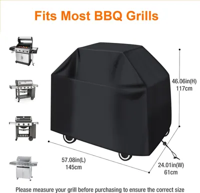 Produktbild von UV-Beständige Grillabdeckung 210D Oxford – Wasserdichte Schutzplane für Außenbereich (Robust & Langlebig)
