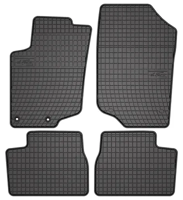 Image de Tapis de sol en caoutchouc pour Peugeot 207 2006-2012 (break/hayon) – 4 pièces, noirs, sur mesure