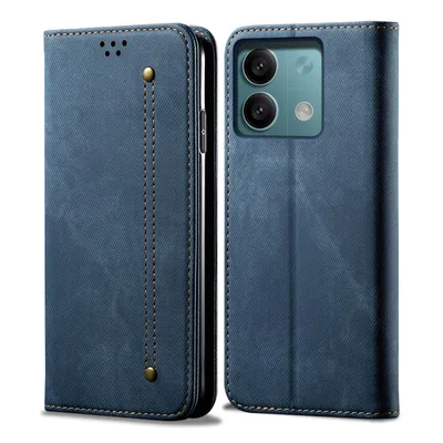 Obrázek produktu pro Pouzdro pro Xiaomi Redmi Note 13 4G , Kožené Peněženkové Pouzdro s Magnetickým Uzavíráním a Stojánkem modré