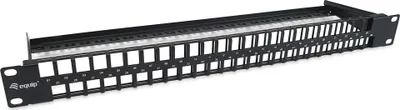 Produktbild von Equip Patchpanel 48x Cat6 19" UTP 1HE Keystone Montage sw