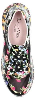 Produktbild von Laura Vita Damen Plateau Sneaker bestickt transperent JOCTAO 26, Größe:39 EU, Farbe:Mehrfarbig