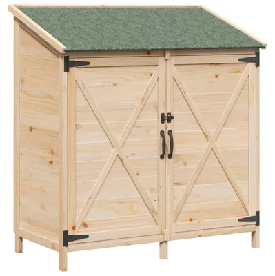 Produktbild von vidaXL Garten Shed Natur 106 x 56 x 113,5 cm Holzwerkstoff