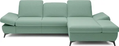 Produktbild von Eckschlafsofa BROCKVILE – hellgrün, rechte Ecke
