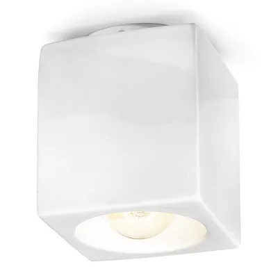 Immagine prodotto di VINTAGE C987, Plafoniera Smalto Bianco, Ferroluce