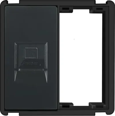 Produktbild von Wandsteckdose LAN RJ45 Modul RTX SH System schwarz