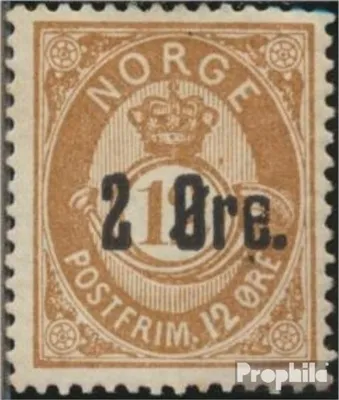 Produktbild von Briefmarken Norwegen 1888 Mi 48 (kompl.Ausg.) Jahrgang 1888 komplett gestempelt Aufdruckausgabe