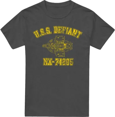 Produktbild von Star Trek - "Defiant Athletic" T-Shirt für Herren/Damen Uni TV17995 (S) (Holzkohle)