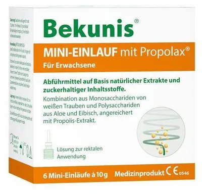 Obrázok produktu pre Bekunis Mini klystír s Propolax klystírmi 6 ks