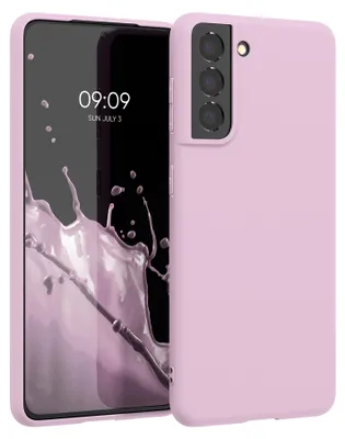 Produktbild von kwmobile Handyhülle für Samsung Galaxy S21 Hülle - TPU Case - Kabelloses Laden - Schutzhülle Cover in Mauve