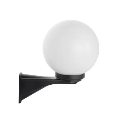 Obrázek produktu pro Venkovní nástěnné svítidlo koule nebo kouřové 20 cm 1xE27 černá IP43 SU-MA Kule K 3012/1/KD 200