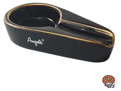 Produktbild von Angelo Keramik Zigarrenaschenbecher schwarz für 1 Zigarre