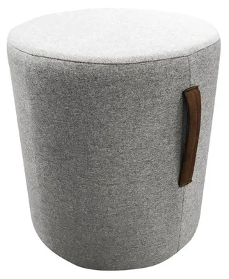 Produktbild von Pouf Fußhocker Rund Hocker Polsterhocker Sitzhocker Badhocker Runde Ottomane Neu