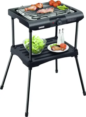 Zdjęcie produktu dla Unold UNO 58550, 2000 W, Grill, 360 x 700 x 500 mm, Stacja kuchenna, Czarny, Prostokątny