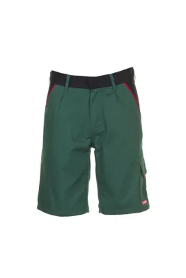 Productafbeelding van Planam Highline shorts, groen/zwart/rood, maat M, artikelnummer 2375048