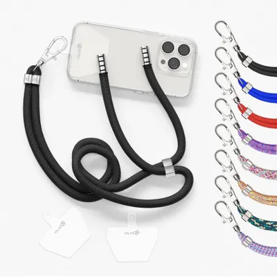 Produktbild von prio Universelles Handy-Umhängeband 0,7 m schwarz