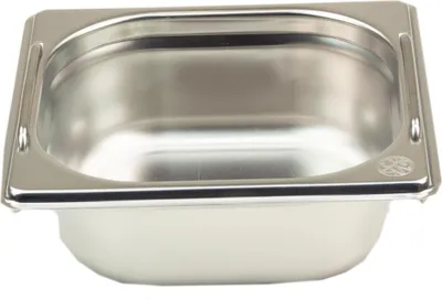 Produktbild von GN Behälter Gastronorm 1/6 65 mm mit Fallgriffe aus Edelstahl GVK ECO