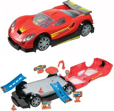 Produktbild von Autoservice zum Ausklappen mit Autos 32 cm