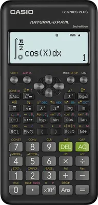 Obrázek produktu pro CASIO FX 570ES PLUS 2E Školní kalkulačka s přirozeným zobrazením matematických výrazů na displeji, 417  matematických funkcí, pevné pouzdro, bateriové napájení