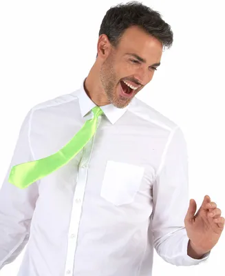 Immagine prodotto di Costume da mascotte con cravatta verde neon - taglia unica