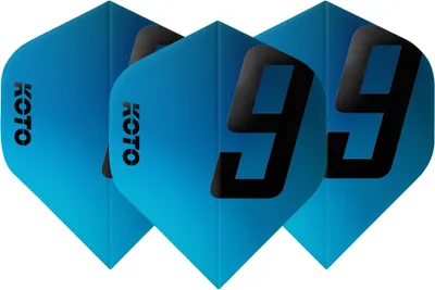 Produktbild von KOTO 9 Edition Metallic NO2 Aqua - Dart Flights