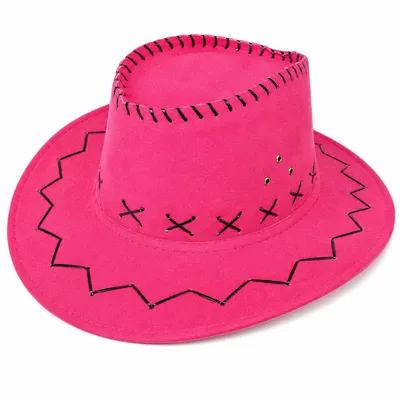 Produktbild von Kinder Cowboyhut mit Ziernähten | Pink | Western Hut