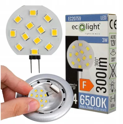 Obrázok produktu pre G4 LED žiarovka 3W 12V 6500K 280lm
