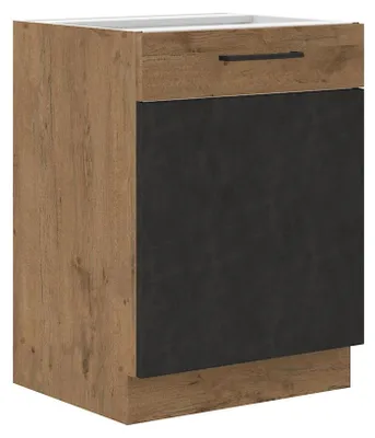 Produktbild von Vigo Unterschrank 60 cm Eiche Lancelot Matera Grau Küchenzeile Küchenblock Küche
